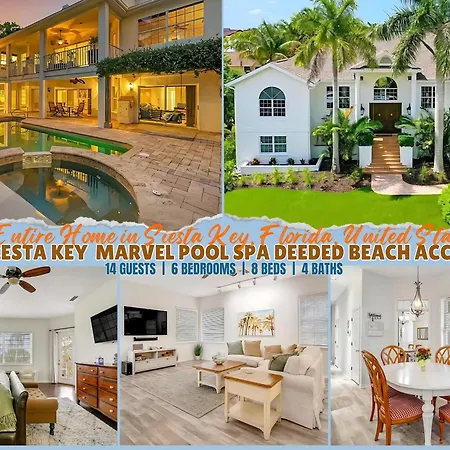 Siesta Key Marvel Pool Spa Deeded Beach Access